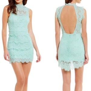 Free People Daydream Lace mini dress